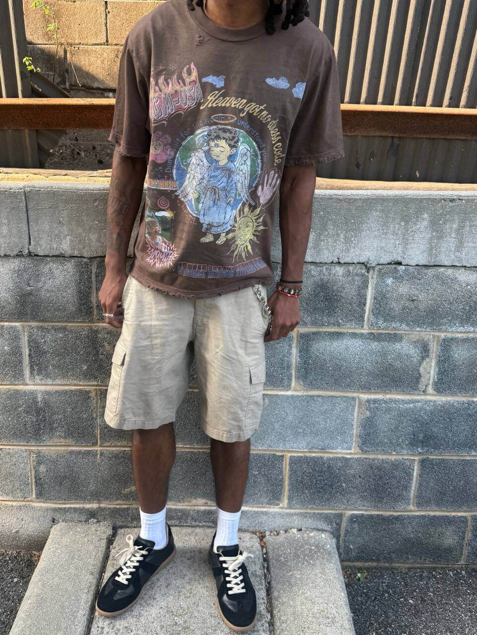 'Heaven Got No Dress Code' Skater Tee